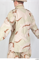  Photos Army Man in Camouflage uniform 12 21th century Army desert uniform jacket upper body 0004.jpg